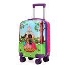 Mala Infantil Escolar Viagem Bordo Princesa Friends 10kg ABS Rígido Rodinha 360