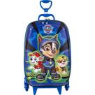 Mala Infantil Patrulha Canina 3D com Rodas Azul