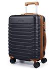 Mala LIGHT FLIGHT 51 cm com trava TSA Preto e Marrom Mala LIGHT FLIGHT 51 cm com trava TSA Preto e Marrom