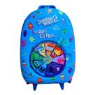 Mala Mochila Infantil Escolar 3d Divertidamente Roleta Azul