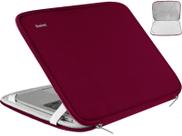 Mala para laptop Hsmienk 15,6" durável à prova de choque vermelha