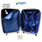 Mala Pequena de Bordo CRUZEIRO Capacidade 10kg Expansiva Giratória 360 Rodas Duplas Ipiranga 198P CorVerde