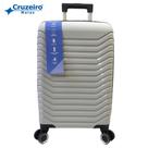 Mala Pequena de Bordo POLIPROPILENO CRUZEIRO 10kg Expansiva Giratória 360 Cadeado Segredo Rodas Duplas Joá 6004P