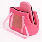 Mala Transporte Pet Dobravel Rosa Mochila Gato Cão Compacta