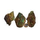 Malaquita Bruta Natural - Pedra Preciosa 250 a 300g, 7 a 12cm, Tipo C