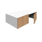 Maleiro para Módulo New Tuyo 2 Portas Branco e Itapuã 90 cm