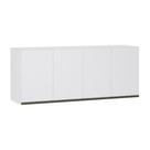 Maleiro Ponte Aérea 4 Portas 165cm Branco C/Branco