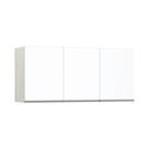 Maleiro Ponte Casal 3 Portas 145Cm Crema Com Branco Mat