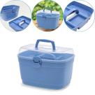 Maleta Box Multiuso Paramount Grande Com Divisórias Cor Azul Maleta Box Multiuso Paramount Grande Com Divisórias Cor Azul