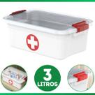 Maleta Caixa Primeiros Socorros Medicamentos C/2 Travas Maleta Caixa Primeiros Socorros Medicamentos C/2 Travas