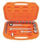Maleta com Soquetes Sextavados e Acessórios 1/2" Milímetros - 22 Peças Tramontina PRO Maleta com Soquetes Sextavados e Acessórios 1/2" Milímetros - 22 Peças Tramontina PRO