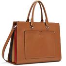 Maleta de couro CLUCI para laptop feminino 15,6" marrom