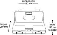 Maleta de Ferramentas Master Box Painel Frontal Transparente