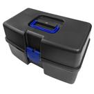 Maleta De Pesca 2 Bandejas Articuladas Preta Arqplast