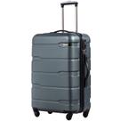 Maleta de Viagem Coolife Expansível 28 Polegadas - PC+ABS - Azul-Petróleo Maleta de Viagem Coolife Expansível 28 Polegadas - PC+ABS - Azul-Petróleo