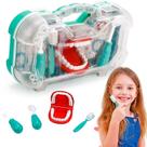 Maleta Dentista Infantil 4 Acessórios Verde Menino Didática