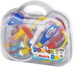 Maleta doutor dm com acessorio azul - dm toys