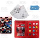 Maleta escolar toyking carros tkcr01 24 pecas Maleta escolar toyking carros tkcr01 24 pecas