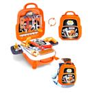 Maleta Ferramentas Infantil Didática Brinquedo Construtor(Laranja)