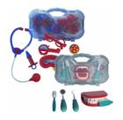 Maleta Kit Dentista infantil E kit Médico 2 Brinquedos educativos