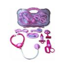 Maleta Kit Medico Rosa Brinquedo Doutora Medicina Enfermeira Mini
