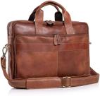 Maleta Komal's Passion Leather Laptop Ban de 18 polegadas