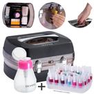 Maleta Manicure Dompel Organizadora 34 Esmaltes E Acetona