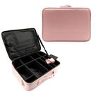 Maleta Maquiagem Case Profissional Makeup Organizador Divisórias Rosa BL1220