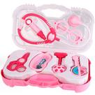 Maleta Médica Infantil Mini Doutor/Doutora de plástico para crianças, rosa