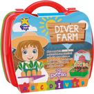 Maleta Minha Maletinha Farm com 28 Itens - Divertoys