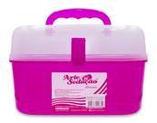 Maleta Multiuso Manicure Pedicure Maquiagem Rosa Grande Maleta Multiuso Manicure Pedicure Maquiagem Rosa Grande