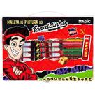 Maleta Para Pintura Enaldinho 86 Itens Plastica Magic Kids