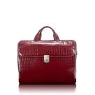 Maleta para tablet McKlein MONTEROSSO 13" em couro crocco vermelho