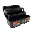 Maleta Pesca 2 Bandejas Preta Arqplast 33x20x16cm 630g