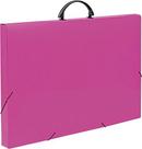 Maleta Plastica Com Alca Colors A3 Rosa 35X33X50,5Cm