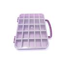 Maleta Plastica Organizadora Joy 25 Divisórias - Roxa