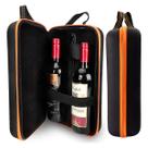 Maleta Porta Vinho Para Duas Garrafas em EVA Premium Com Abridor - Preta Maleta Porta Vinho Para Duas Garrafas em EVA Premium Com Abridor - Preta