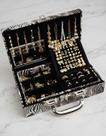 MALETA SEMIJOIAS Completo com kit 70pçs Folheadas Ouro18k e Prata