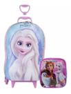 Malinha Mochila Escolar Frozen Elsa 3 Rodinhas G Lancheira