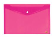 Malote Plástico Com Botão Ref. 9653 Rosa dac Malote Plástico Com Botão Ref. 9653 Rosa dac