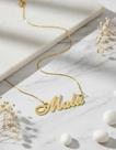 Malu colar de nome folheado a ouro 18k Malu colar de nome folheado a ouro 18k