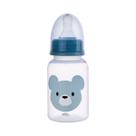 Mamadeira 150ml Urso Azul Com Sistema Anticólica Bico Silicone Anatômico Bebê Criança Plasútil