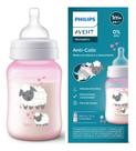 Mamadeira Avent Anticólica 260ml Classic 1m+ Rosa Ovelha Mamadeira Avent Anticólica 260ml Classic 1m+ Rosa Ovelha