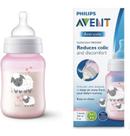 Mamadeira Avent Clássica Menina Rosa 260ml Ovelha Bico N2