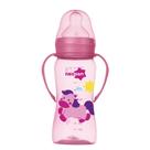 Mamadeira Bico de Silicone Neopan 300ML 6M+ c/Alça Rosa 2592