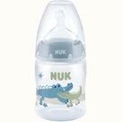 Mamadeira Bico Silicone Fluxo Médio Nuk 0-6 Meses 150ml Azul