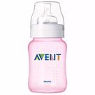 Mamadeira Classic 260ml +1m Rosa Philips Avent