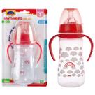 Mamadeira Com Alça Bico Redondo Em Silicone 330mL Com Sistema Anticólica - Plasútil Baby