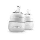 Mamadeira de bebê NANOBÉBÉ Flexy Silicone Anticólica, 150 ml, pacote com 2