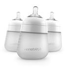 Mamadeira de bebê NANOBÉBÉ Flexy Silicone Anticólica, 270 ml, pacote com 3